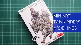 Miniart 135 German Tank Riders Ardennes 1944 35411 Review [upl. by Brindell97]