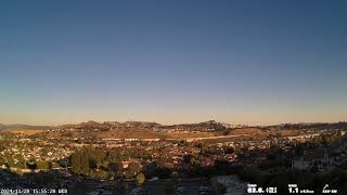 Capistrano Valley 20241120 Full Day WeatherCam Timelapse  Orange County California [upl. by Annig]