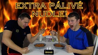 NEJPÁLIVĚJŠÍ NUDLE NA ČESKÉM TRHU Fire Ramen noodle challenge [upl. by Murvyn]