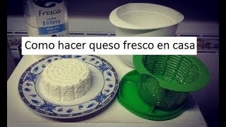 Como hacer queso fresco en casa [upl. by Grose]