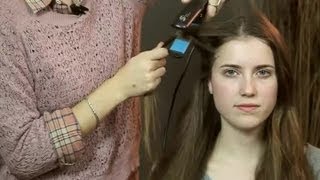 Hair Straighteners With Curved Edges  Hairstyles for Women [upl. by Oigile]