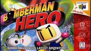 TAP N64 BomberMan Hero 100 amp No Damage  No Fall Death [upl. by Surovy327]