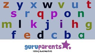 Learn how to say the alphabet backwards  teach kids their ZYX [upl. by Haye304]