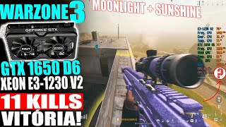 VITÓRIA  WARZONE 3  E3 1230 V2  GTX 1650 GDDR6  MOONLIGHT  SUNSHINE  Xeon E31230 V2 177 [upl. by Ragucci]