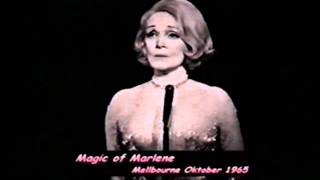 Marlene Dietrich AustraliaTV Magic of Marlene 1965 quot Go away from my windowquot [upl. by Salahcin78]