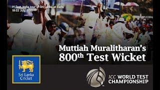 Muttiah Muralitharans 800th wicket [upl. by Ahseenal21]