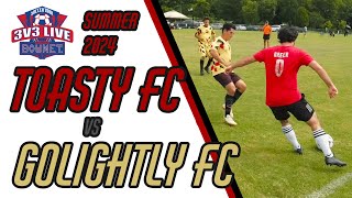 Toasty FC vs Golightly FC  2024 3v3 Live Highlights [upl. by Roch]