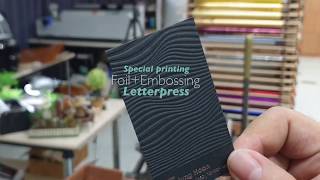 Letterpress FoilEmbossing card [upl. by Maite]