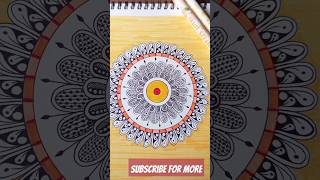 Mandala 1430 days challenge✨ art kalakari mandaladrawing suchana viralvideo [upl. by Ebanreb]