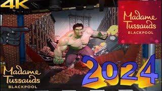 Madame Tussauds Blackpool  full 4k Walkthrough 2024 [upl. by Kahl345]