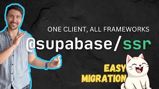 Understand the Supabase SSR Package easily [upl. by Kwok]