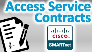 How to Add Cisco Service Contract Access to Your Ciscocom Account  Smart Net Access [upl. by Cherry]