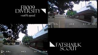 Fatshark Scout vs FB009 Diversity Comparison [upl. by Cobby]