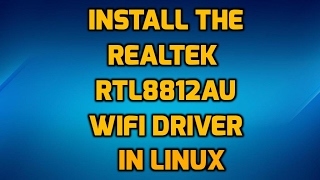 Install the Realtek rtl8812au Wifi Driver in Linux [upl. by Airdnekal]