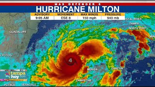 Milton continúa intensificándose podría convertirse en un huracán categoría 5 rumbo a Florida [upl. by Ozzie]