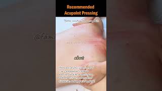 Recommended Acupoint Pressing acupointmassage holistichealth massagebenefits massagetutorial [upl. by Aisat166]