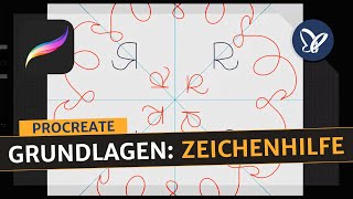 ProcreateTutorial Digitales Zeichnen auf dem iPad – Zeichenhilfe [upl. by Betti292]