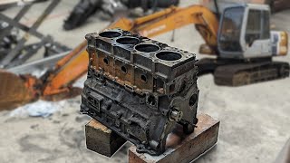 More bad luck Excavator engine refresh doesnt go as planned Isuzu 4BD1T [upl. by Nuyh]