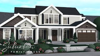 ✮⋆˙ BLOXBURG  Suburban Family Home  Exterior Part 1  Roblox Speed Build ⋆˙ [upl. by Ayhdiv]