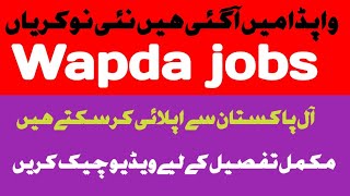 new jobs in Wapda Pakistan [upl. by Melisse]