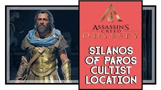 Assassins Creed Odyssey Silanos of Paros Cultist Location Peloponnesian League Cultists [upl. by Airdnal656]