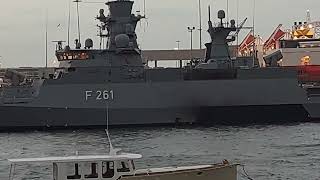 German Navy Ship the Magdeburg Corvette in Dublin Port 4th7th Oct 2024 [upl. by Ennovihs]