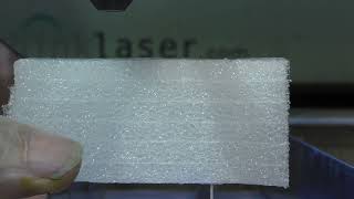 RDWorks Learning Lab 227 Cutting 40mm Polyethylene Foam [upl. by Ydualc11]