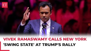 New York is a swing state… Vivek Ramaswamys full speech at Trump MSG rally  US Elections 2024 [upl. by Boeschen]