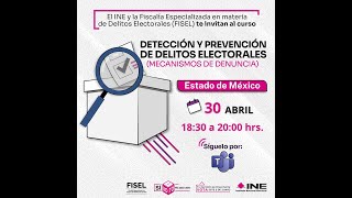 Detección y prevención de Delitos Electorales Mecanismos de denuncia [upl. by Leihcim743]