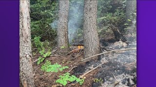 East Fire near Cascade remains at 3342 acres due to recent rainfall [upl. by Hibbs]