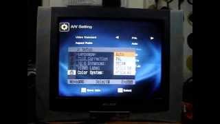 Sony KVAR212N60 CRT TV Displays PAL M amp N In Color [upl. by Alyar]