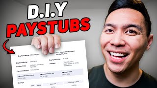 MAKE YOUR OWN PAYSTUBS LEGALLY  GET APPROVED FOR LENDING [upl. by Yeo106]