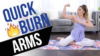 Quick Burn Arms Incredible Arm Toning Workout  no equipment no pushups [upl. by Margarita992]