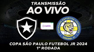 BOTAFOGO ESTREIA NA COPINHA COM VITORIA SOBRE O TIRADENTES POR 1 A 0  COPA SÃO PAULO FUTEBOL JR [upl. by Enilemme]