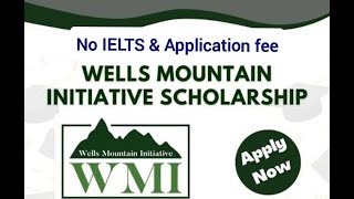 Wells Mountain Scholarship  chance to study abroad in different countries  No IELTS amp Fee  apply [upl. by Elyrpa554]