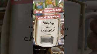 Mug fondue Action la vrai utilisation fondue chocolat fromage magasinaction action [upl. by Hitt]