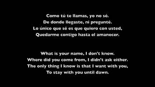 Hasta El Amanecer Nicky Jam Spanish and English Lyrics [upl. by Esilegna]