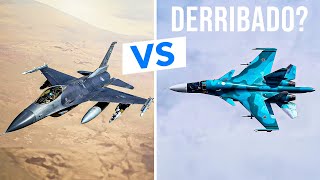 Un F16 DERRIBÓ a un Su34 [upl. by Flodnar]