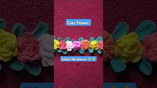 Clay flower 🔥trendingrealshortviralvideo [upl. by Ystap]