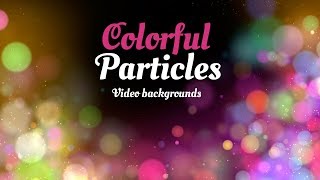 colorful particles background HD Video Loop for After Effects [upl. by Pompea907]