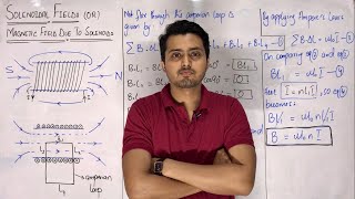 Solenoid  Magnetic field due to a solenoid  Solenoidal field  Electromagnetism  Ampere’s law [upl. by Blanding]