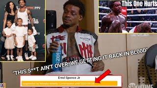 WHOA ERROL SPENCE SUSPENDED TWO MONTHS  PROMISES FAMILY GETTING REVENGE ON CRAWFORD IN DECEMBER [upl. by Kcitrap]