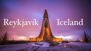 Reykjavík 4K  Iceland in Winter  Hallgrimskirkja  Fríkirkjan í Reykjavík [upl. by Kallman]