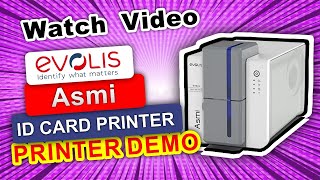 Double Side PVC Evolis Asmi ID Card Printerid card printer Dealer in Hyderabadid card printer [upl. by Retrac]