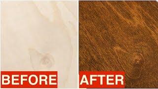 Staining Birch Plywood  Quick Tip [upl. by Noxas]