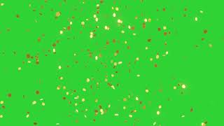 Golden Confetti Overlay l Glitters Falling Green Screen l HD [upl. by Salema766]