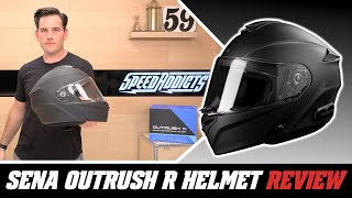 Sena OUTRUSH R Helmet Review at SpeedAddictscom [upl. by Yednil266]