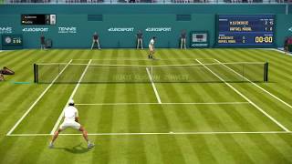 Tennis World Tour 104 UPDATE  Novak Djokovic vs Rafael Nadal Last Game  Gameplay [upl. by Elleinad]