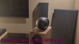 Devialet Phantom 1 vs Reactor 600watts [upl. by Rabka]