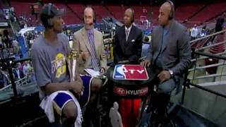 TNT Interviews Kobe right after the WIN [upl. by Nirot221]